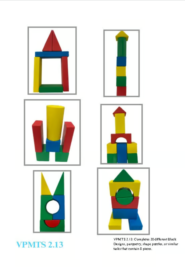 Vb Map Imitating Block Structures Example VB-MAPP VPMTS 3.13: Block Designs & Puzzles – ABA Stimuli